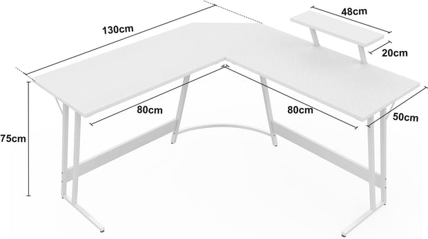 Bureau Gaming - d'angle au design en forme de L