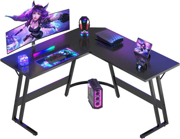Bureau Gaming - d'angle au design en forme de L