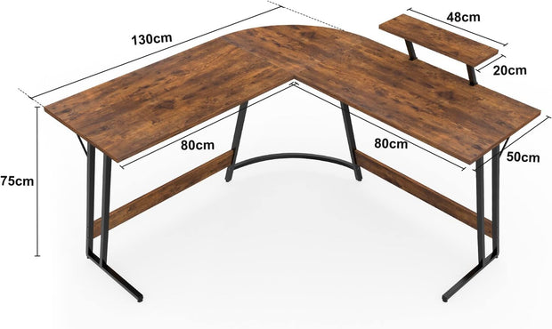Bureau Gaming - d'angle au design en forme de L