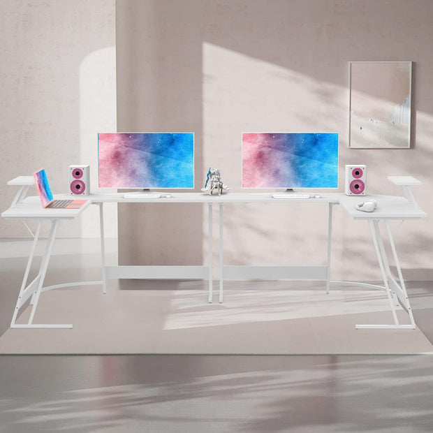 Bureau Gaming - d'angle au design en forme de L