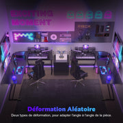 Bureau Gaming - d'angle au design en forme de L