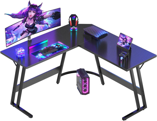 Bureau Gaming - d'angle au design en forme de L