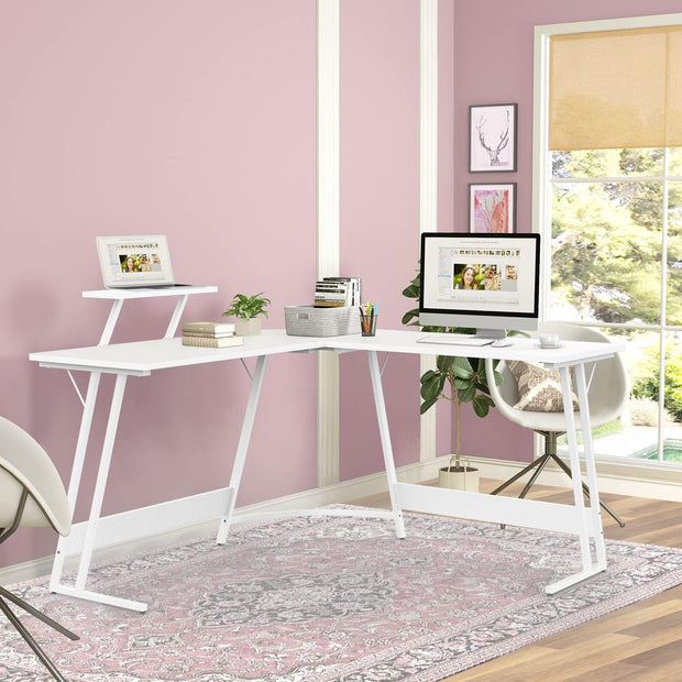 Bureau Gaming - d'angle au design en forme de L