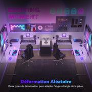 Bureau Gaming - d'angle au design en forme de L