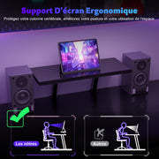 Bureau Gaming - d'angle au design en forme de L