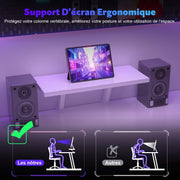 Bureau Gaming - d'angle au design en forme de L