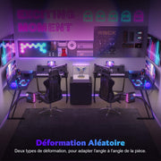 Bureau Gaming - d'angle au design en forme de L