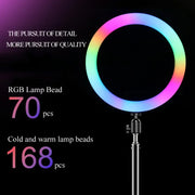 Lampe - Cercle LED RGB avec Télécommande pour Smartphone