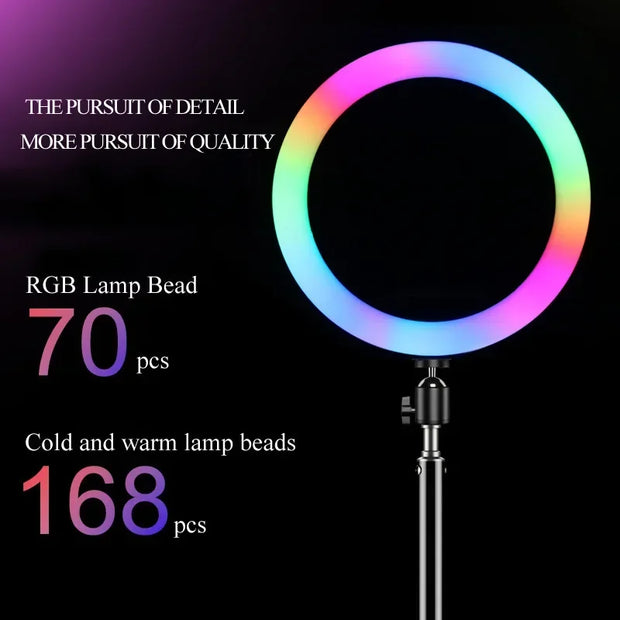 Lampe - Cercle LED RGB avec Télécommande pour Smartphone