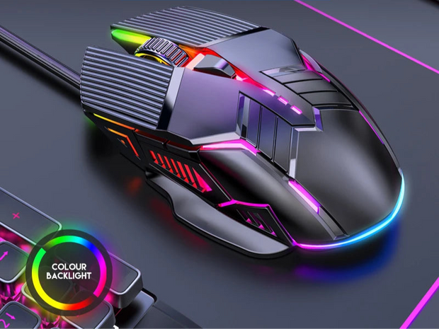 Souris - LED Gaming filaire RVB 6 boutons 3200 DPI