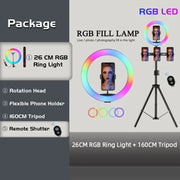 Lampe - Cercle LED RGB avec Télécommande pour Smartphone