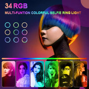Lampe - Cercle LED RGB avec Télécommande pour Smartphone