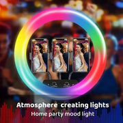 Lampe - Cercle LED RGB avec Télécommande pour Smartphone