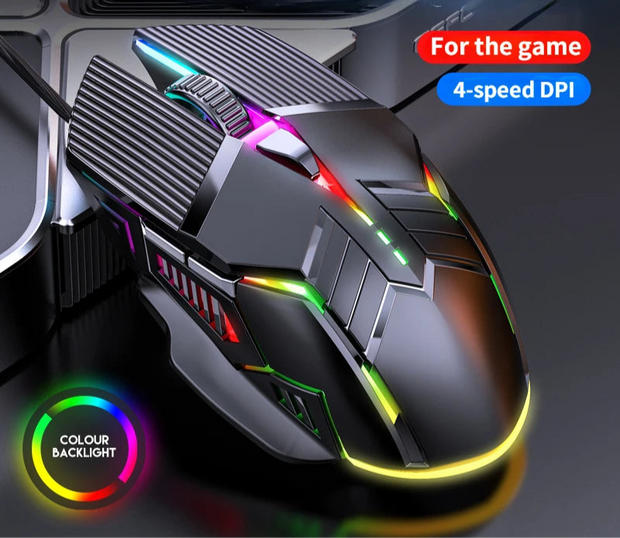 Souris - LED Gaming filaire RVB 6 boutons 3200 DPI
