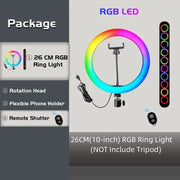 Lampe - Cercle LED RGB avec Télécommande pour Smartphone