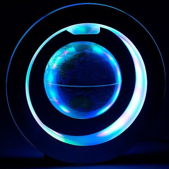 Lampe Lévitation - Globe terrestre couleur